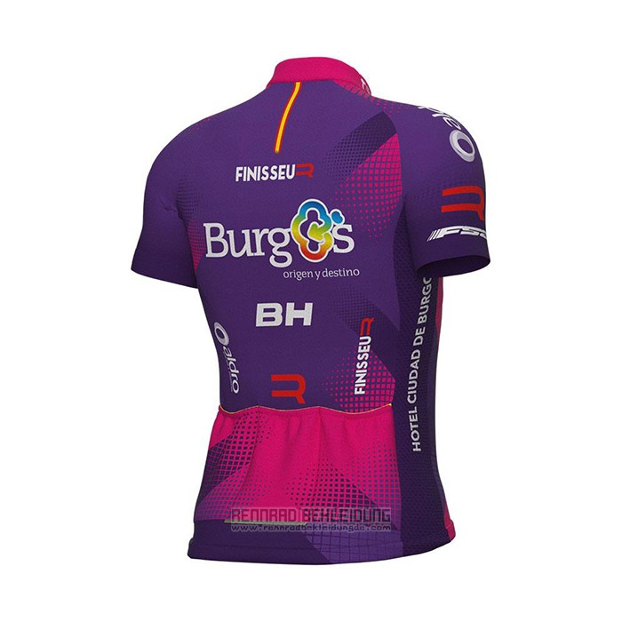 2022 Fahrradbekleidung Burgos Bh Volett Fuchsie Trikot Kurzarm und Tragerhose - zum Schließen ins Bild klicken